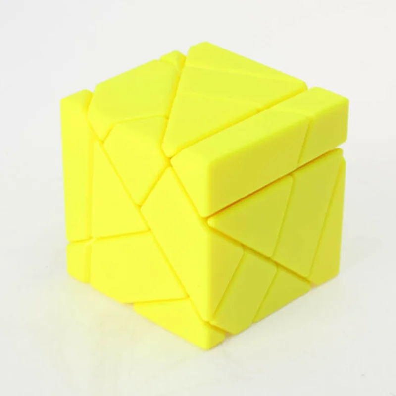 Ghost Ninja 3x3x3 Irregular Magic Cube Twist Puzzle Stickerless Fancy Toy Educational Toys Kid Game Yellow