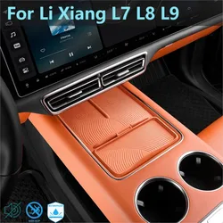 For LiXiang L7 L8 L9 2022 2023 Car Magnetic Flap Flexible Silicone Padding Storage Box Anti Slip Protective Pad for Li Xiang
