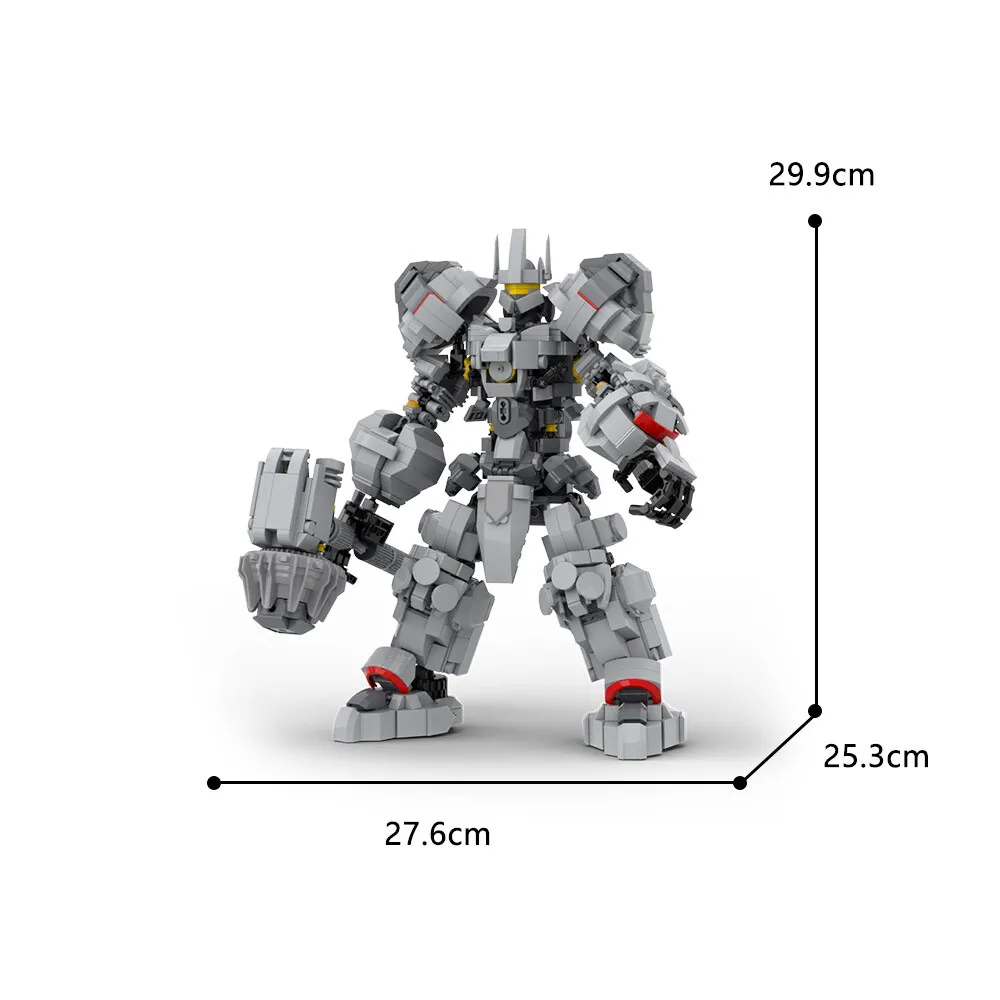 

C9268 Game Role Reinhardt Tank Hero Model 1307 Parts Building Kit Set