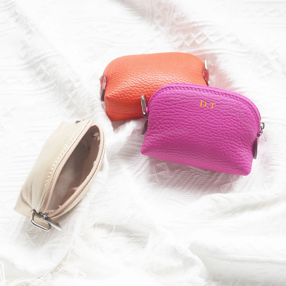 Echtes Leder Damen-Münzbörse Luxuriöse Modische Personalisierte Tasche Mini-Schlüsseletui Luxus-Design Kopfhörer-Aufbewahrung Kosmetiktasche – Detail 6