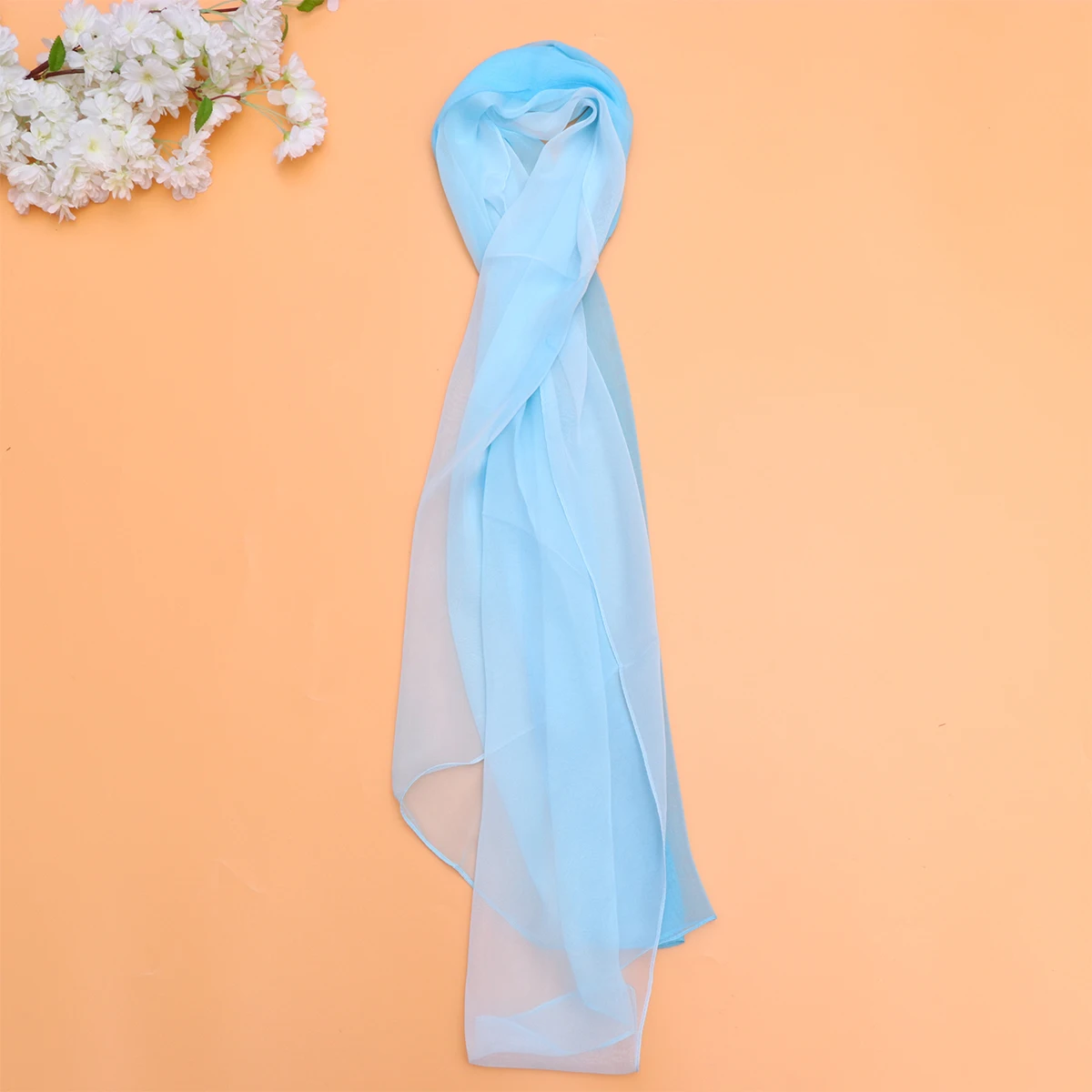 

1pc Gradient Scarf Elegant Muffler Stylish Cape Cappa Tippet Sprayproof Shawl Eco-Friendly Soft Breathable Lightweight