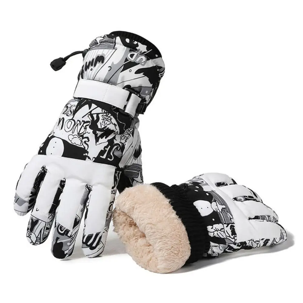 

Новые флисовые зимние теплые перчатки, ветрозащитные бархатные уличные лыжные перчатки, водонепроницаемые теплые инструменты, бархатные толстые перчатки для езды на велосипеде