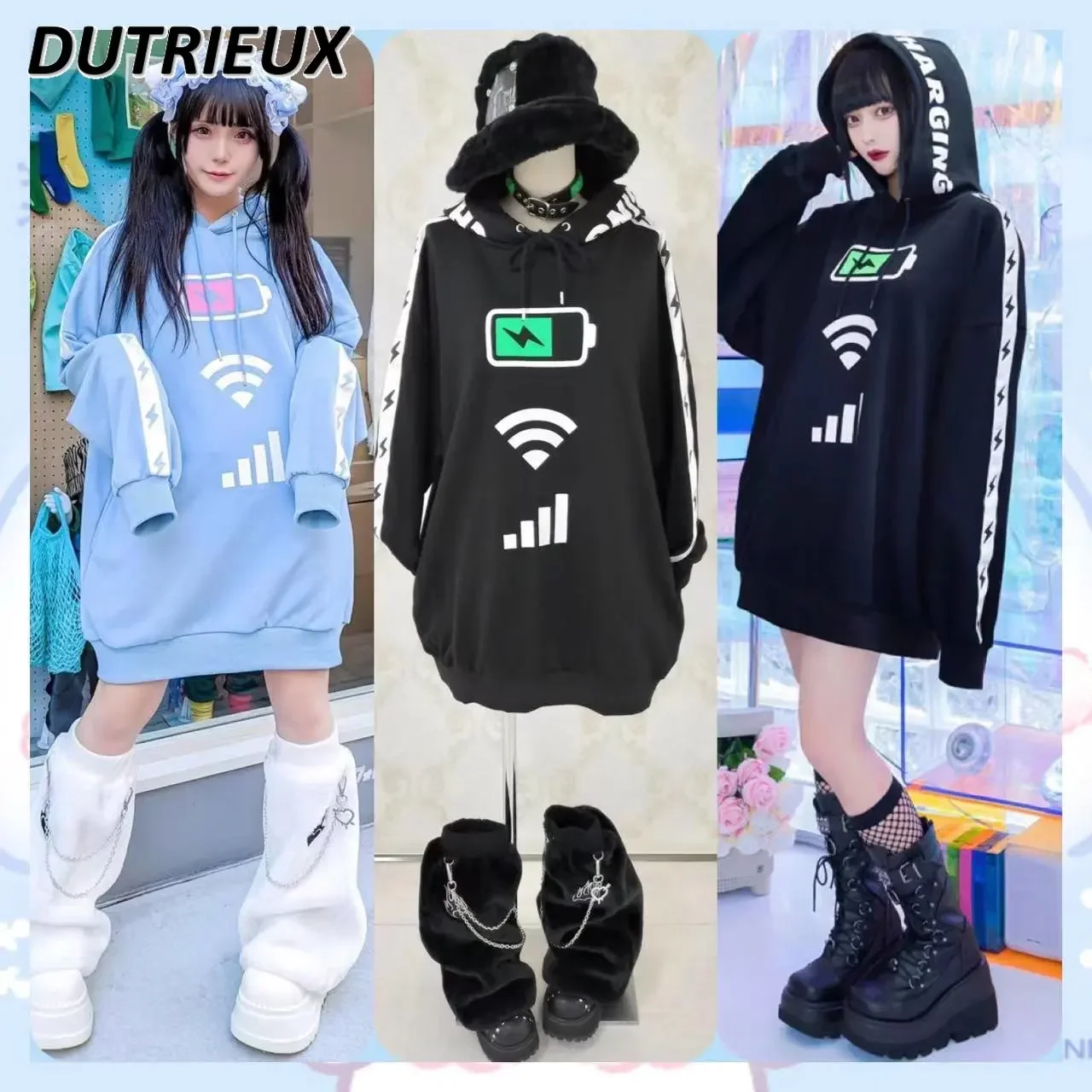 

2023 Spring and Autumn Women's Pullover New Japanese Style Harajuku Mine Series Casual Hoodie Fashion Loose Sweatshirt for Lady