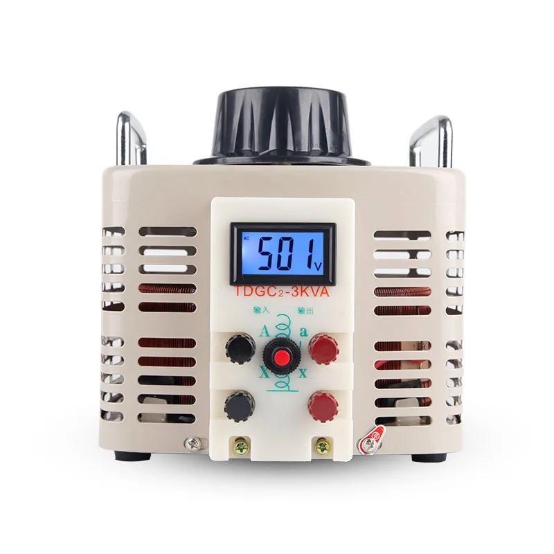 

Suitable for 220V single-phase voltage regulator AC boost power supply TDGC2-3KW digital 0-500V adjustable transformer 3000W