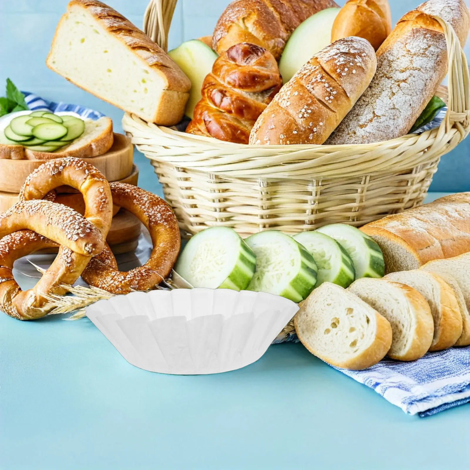 100Pcs Basque Cake Liners Nonstick Oilproof Parchment Paper Round Baking Liners Oven Air Fryer Cheesecake Molds