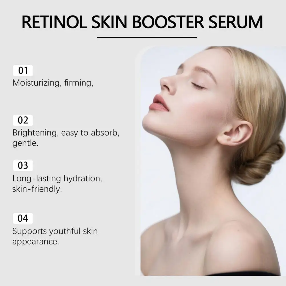 Hydrating & Moisturizing Retinol Serum 100ml Mild Formula For Smooth Refreshed Skin Daily Gentle Face Essence