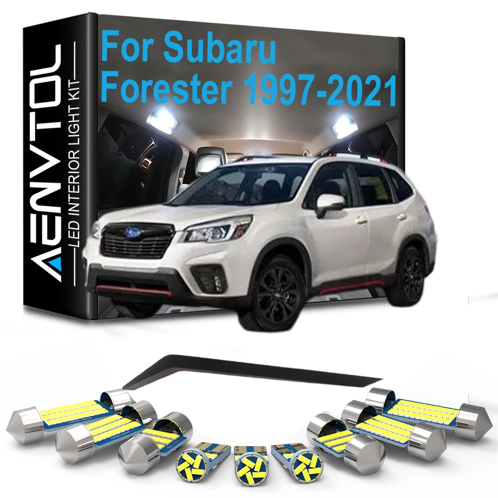 For Subaru Forester SG SH SJ SK 1997- 2015 2016 2017 2018 2019 2020 2021 LED Interior Dome Map Light Bulbs Kit Accessories