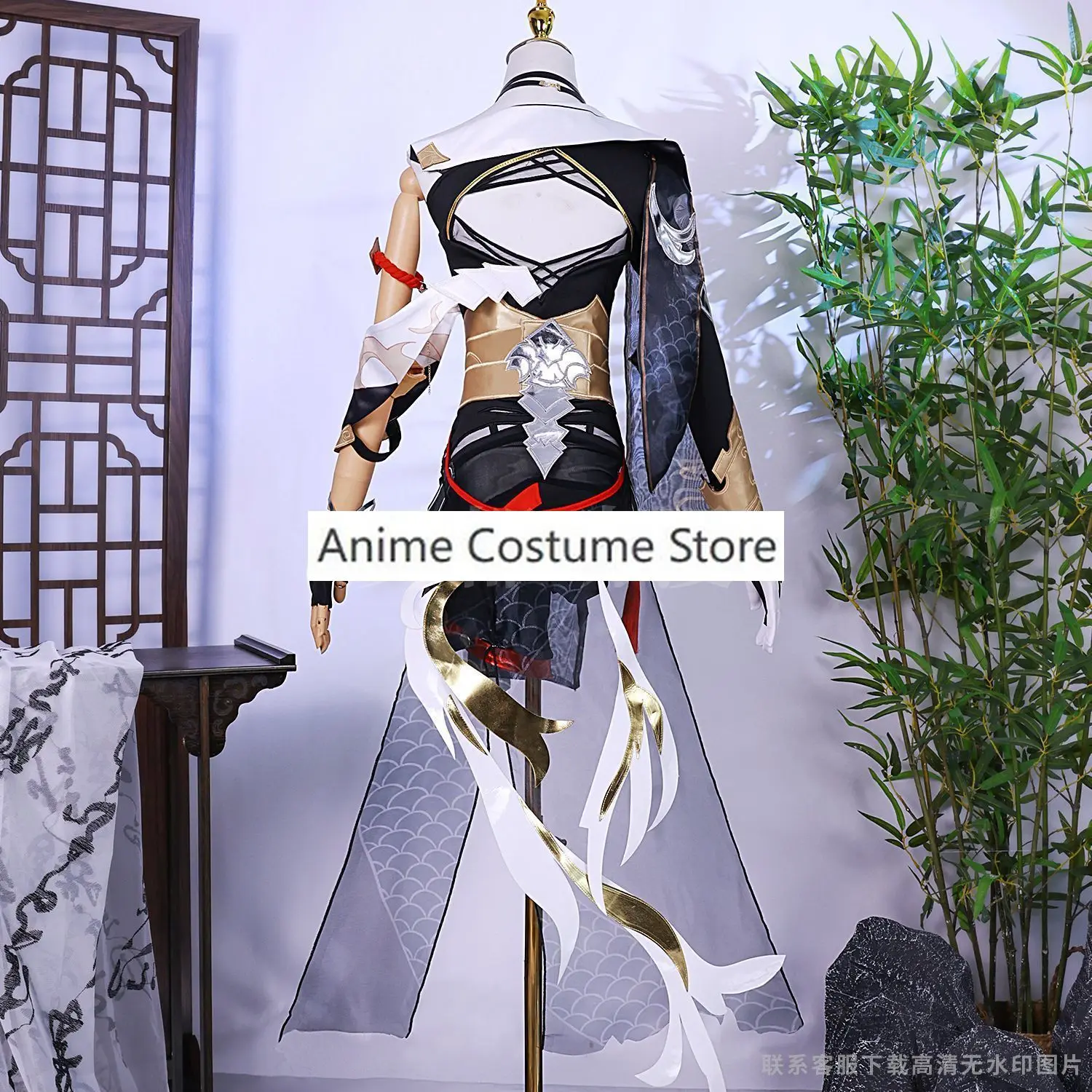 فوهوا زي تأثيري للنساء ، فو هوا من هونكاي تأثير 3 ، لعبة ، فستان الجلد ، أنثى ، عالية الجودة ، شعر مستعار ، جديد