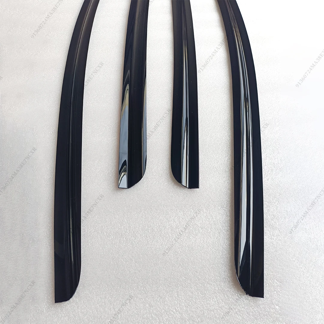 جزء تمديد 4 قطعة أقنعة النافذة الظل الرياح منحرف المطر الحرس الحاجب تقليم ل تسلا نموذج Y 2019-2024 طقم الجسم اكسسوارات