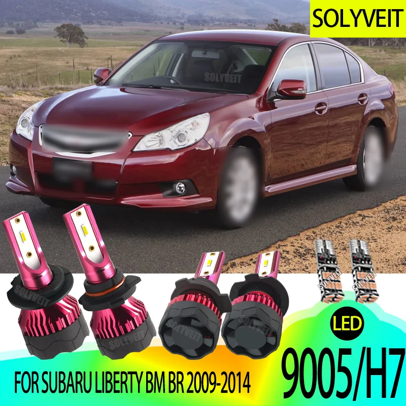 

LED Headlight Bulbs with Advanced Technology HB3 High H7 477 499 Low Beam For Subaru Liberty BM BR 2009 2010 2011 2012 2013 2014