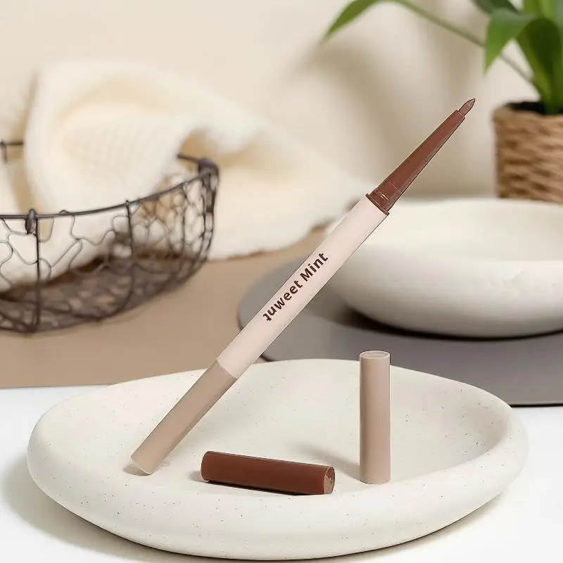 Double-headed Aegyo Sal Eyeliner Pencil Buildable Coverage Waterproof Long Lasting Lightweight for Teen Girl Daily Party Makeup