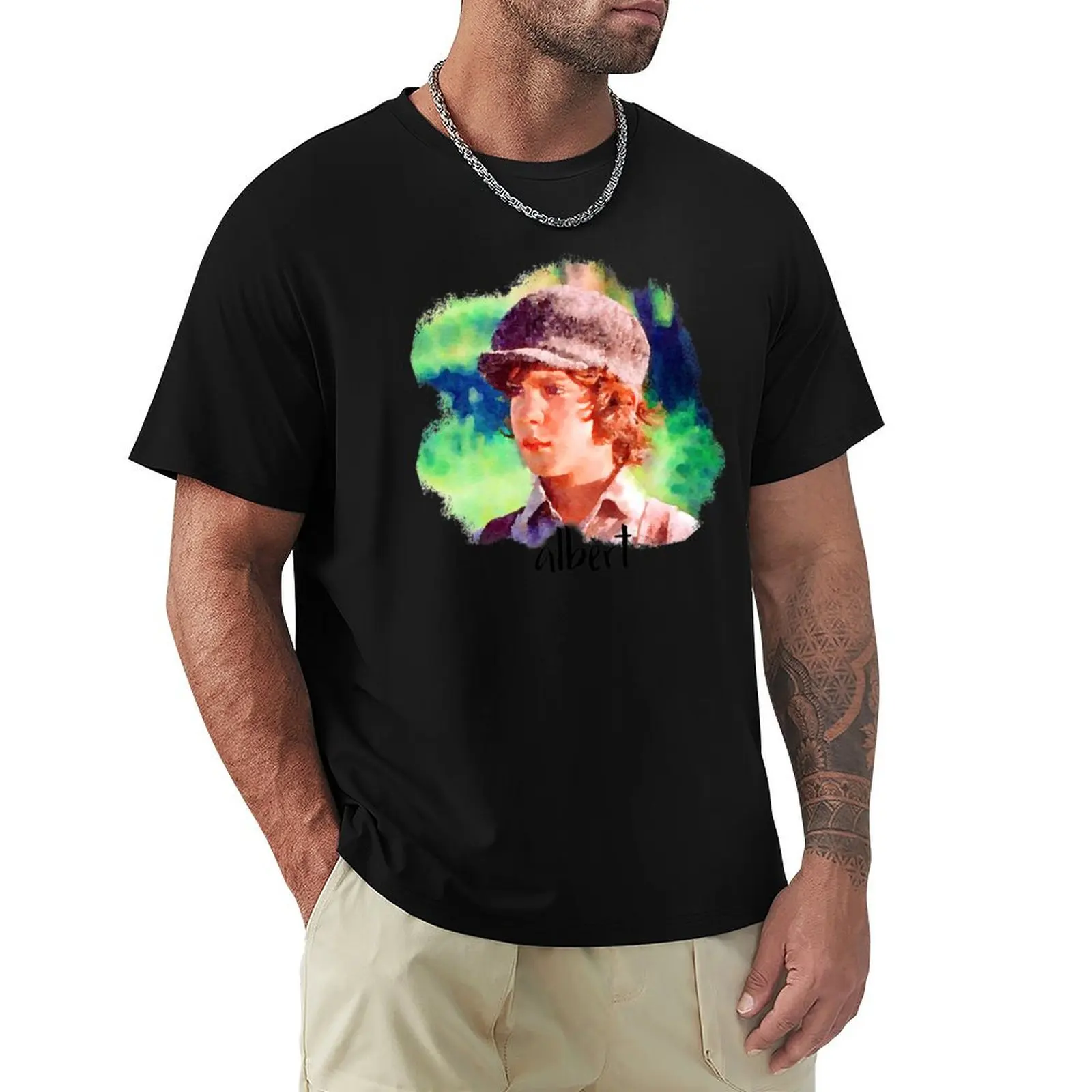 Albert Ingalls Young Little House on the Prairie T-Shirt Outdoor Sports Short Sleeve Top