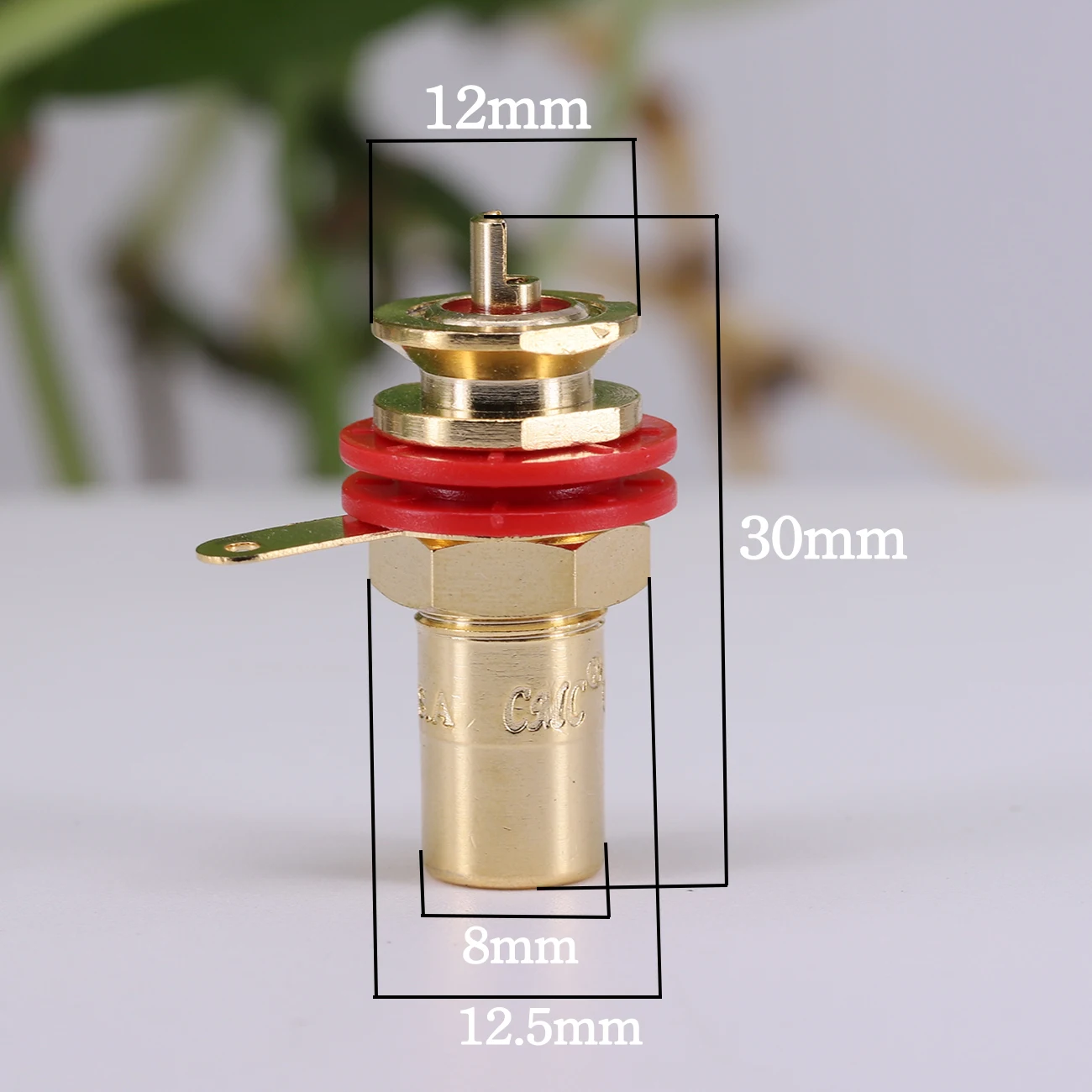 1pair/2PCS RCA Female Terminal Plug Jack Socket Gold Plated Brass For HiFi Audio Video TV CD AMP Signal Panel Chassis Mount