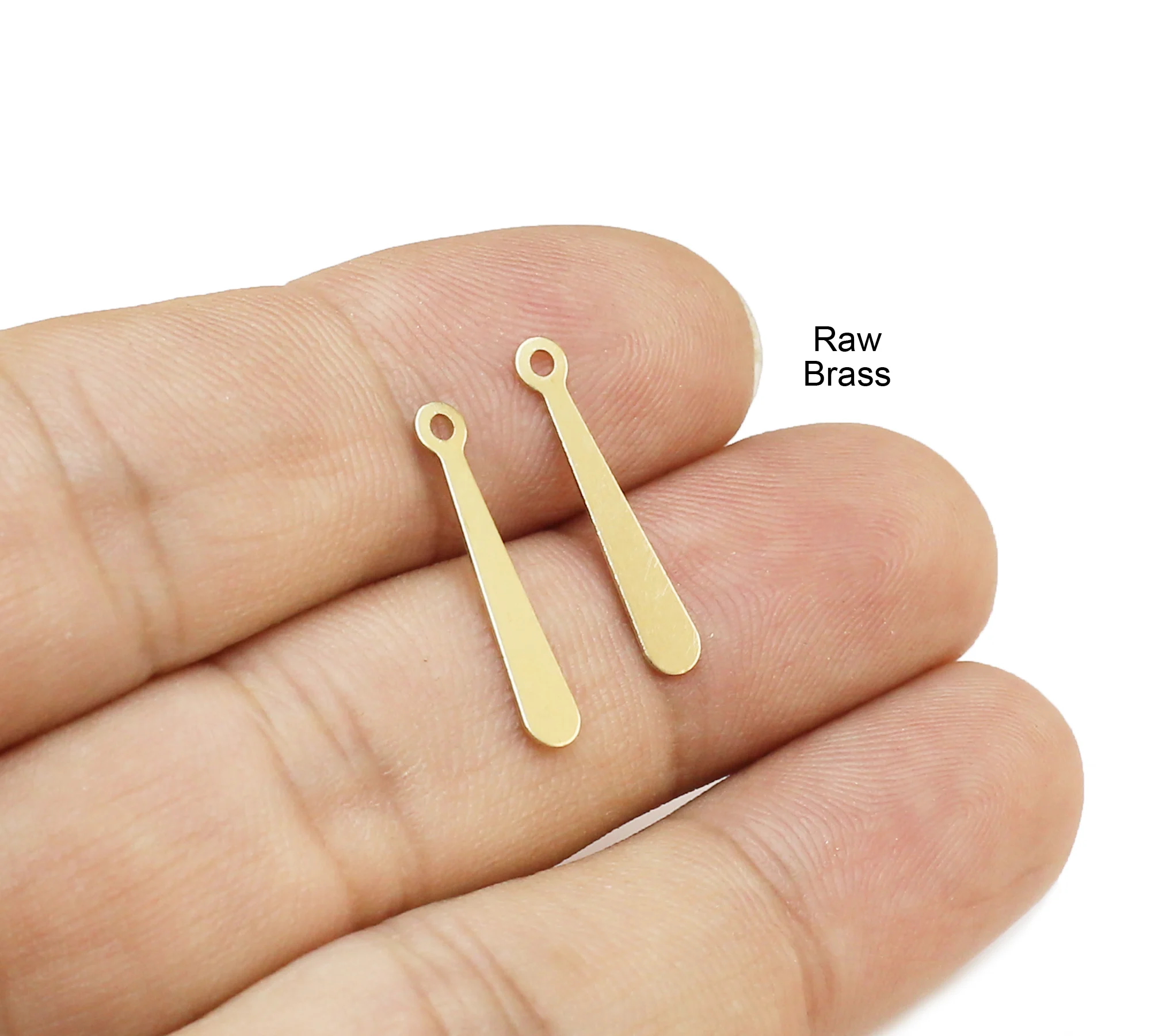100pcs Long Drop Charm, Baseball Bat Charm, Raw Brass Stick Charm, Earring Findings, 26x4mm 30x4mm 37x4mm Jewely Supply -R2899