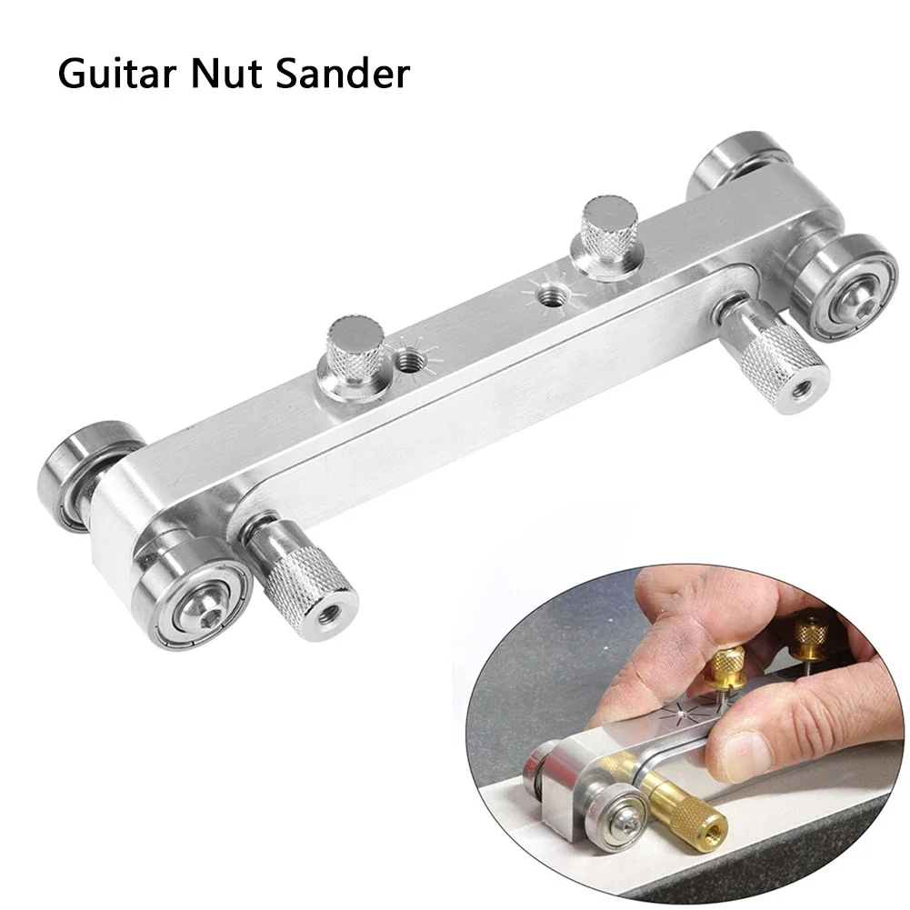 Guitar Bridge Grinding Sander Adjustable Bass Nut Saddle Sander Tools Parts for Guitar Bass Precision Instrument Accessories