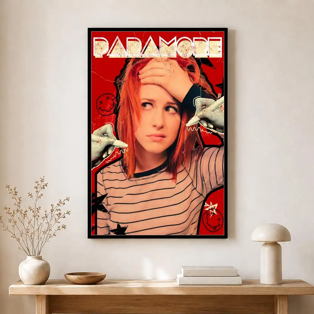 Band Paramore Poster, selbstklebender, wasserfester Kunstdruck, Aufkleber für Café, Bar, Zimmer, Wanddekoration – Detail 6