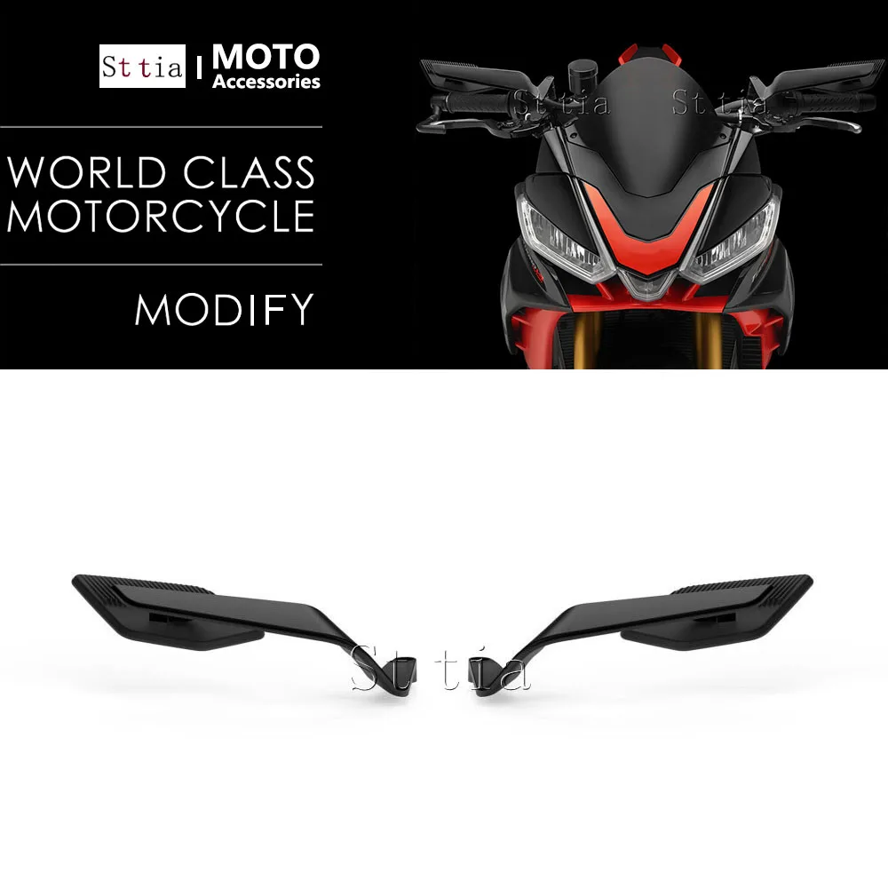 

Motorcycle Rearview Mirror Adjustable Rear View Mirrors Side View Mirrors For Aprilia Tuono 660 TUONO 660 457 Tuono 1100 V4