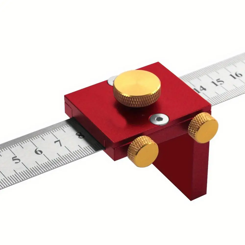 Woodworking Scriber T-Square, Carpenter Marking Gauge Compass Scriber, Wood Scribe Tool Architect Ruler