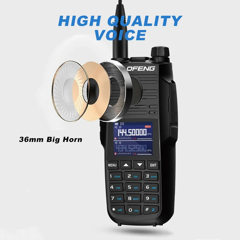 Baofeng toko resmi UV-29 Pro Max Walkie Talkie tipe-c pengisian tampilan Radio NOAA 999 saluran dua arah Radio jarak jauh DTMF