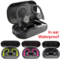 In Ear Earphone Stereo Earbuds Headphones Bluetooth Dual Modes Swimming Waterproof Wear Sport Wireless Headset Noise Reduction