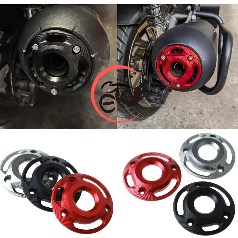 

For Zontes 150D 150M 310M 350D Exhaust Port Protective Cover CNC Anti Scald Exhaust Tail Cover Exhaust Pipe Decorative Cover