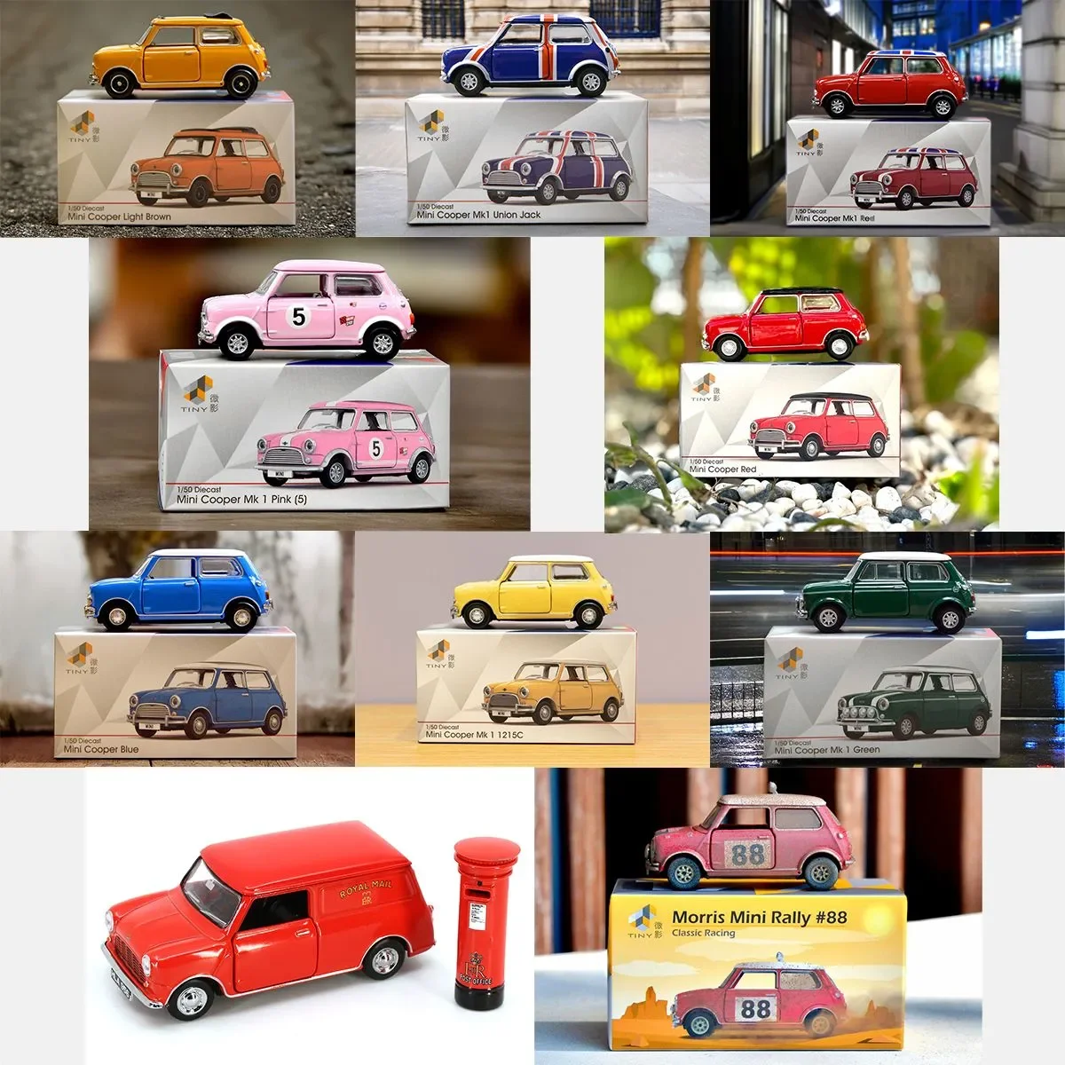 

Tiny Weiying 1:50 Mini Cooper Mini Guba Off-road Racing BMW Mini Alloy Car Model Collection