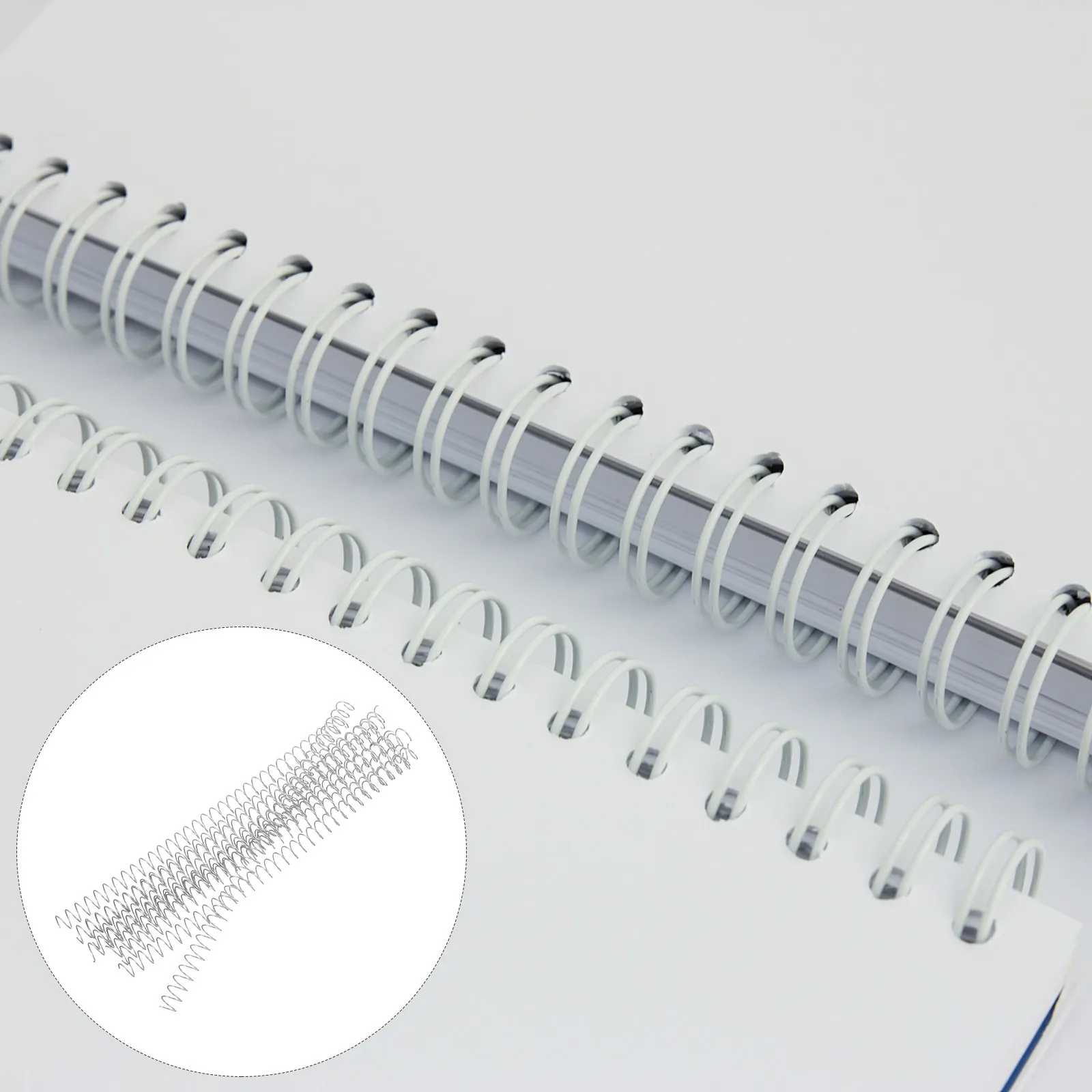 

10Pcs Metal Loose Leaf Binder Spirals Coils for Notebook Calendar Book Binding Organizer Rings Metal Calendar Spirals Coils