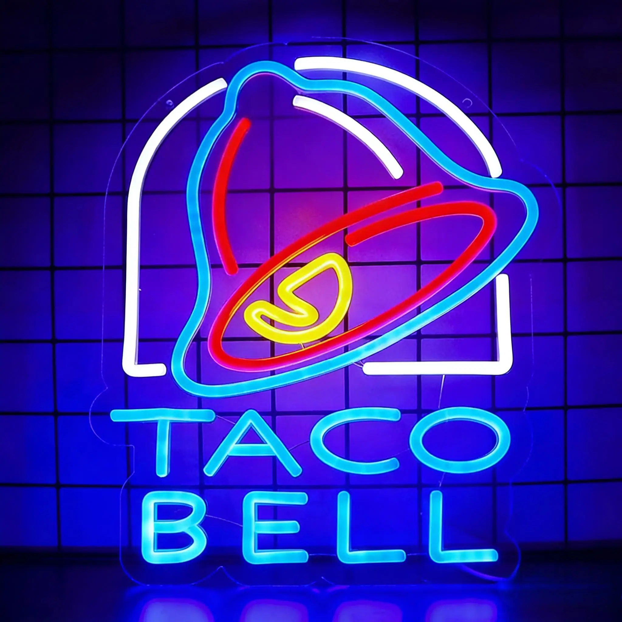 

Неоновые вывески Tacos с USB-подсветкой и регулировкой яркости для ресторанов, столовых, фастфуда, кафе, вечеринок, декора, бизнеса, светодиодные вывески