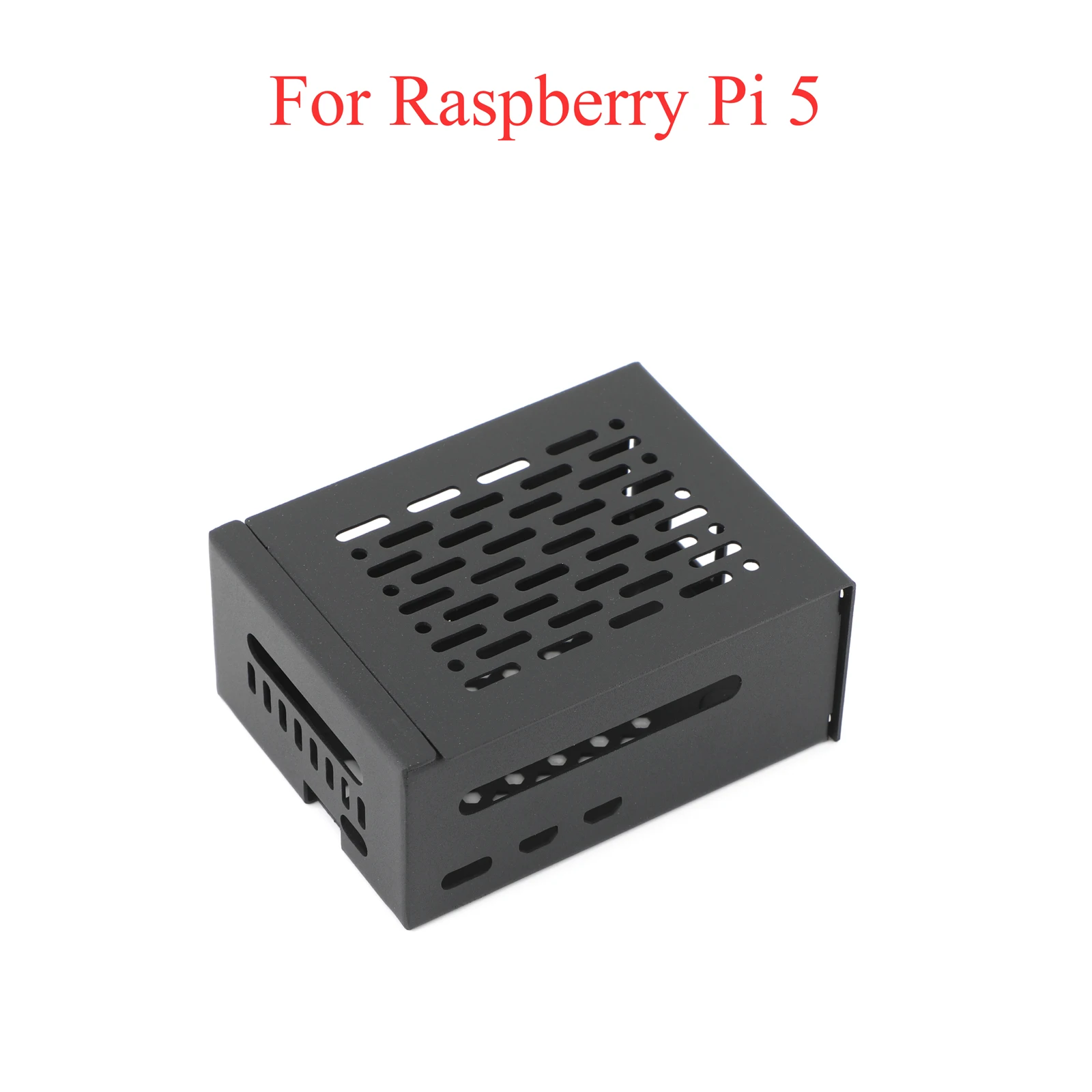 

Metal Protective Case Cover Box Shell Enclosure Compatible PCle to M.2 SSD Expansion Board Active Cooler Fan For Raspberry Pi 5