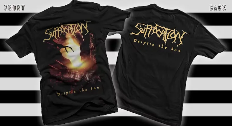 New Dtg/Dtf printed T-shirt - SUFFOCATION- Despise the Sun - size- us