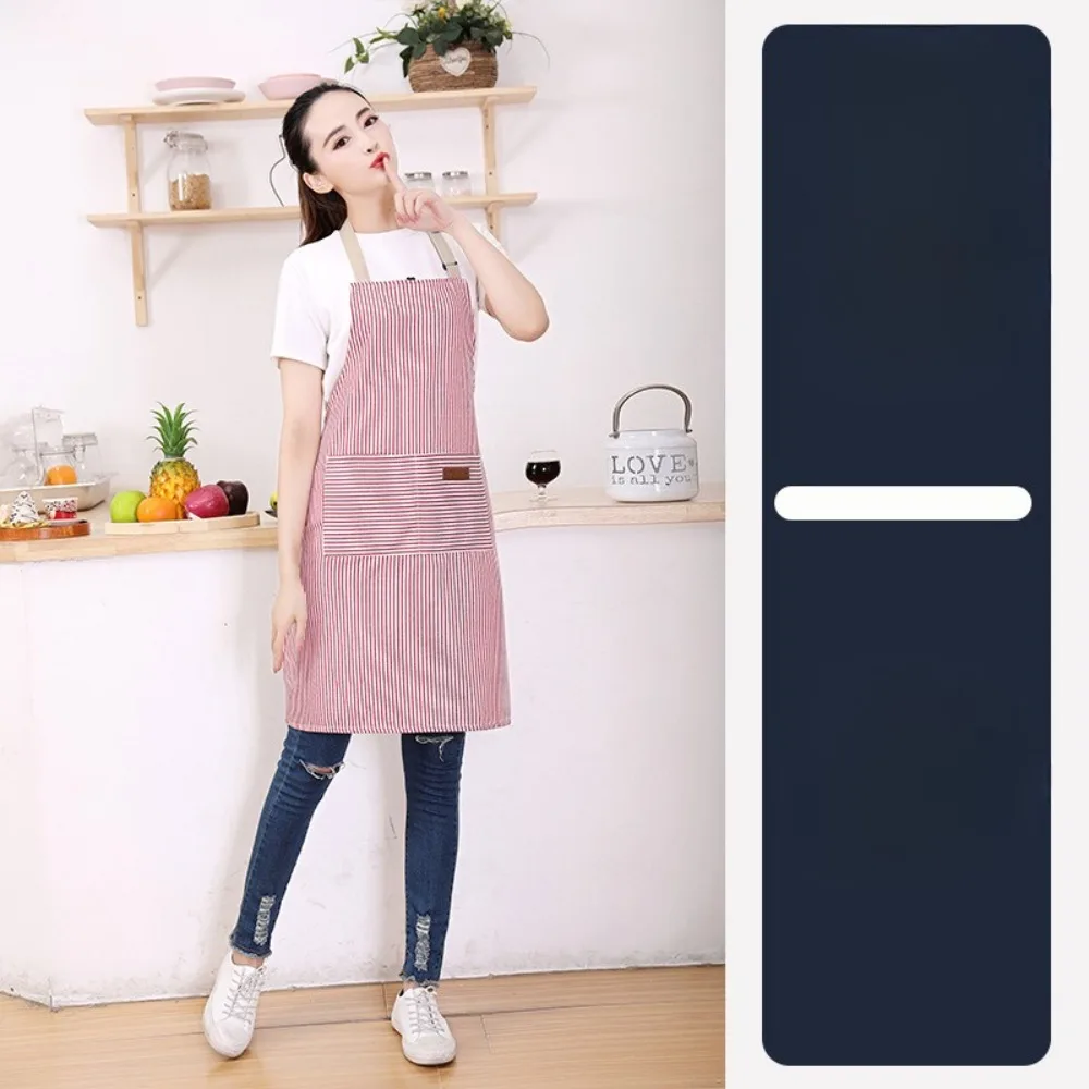 2026 New Casual Kitchen Apron Adjustable Comfortable Unisex Baking Cooking Apron Home Restaurant
