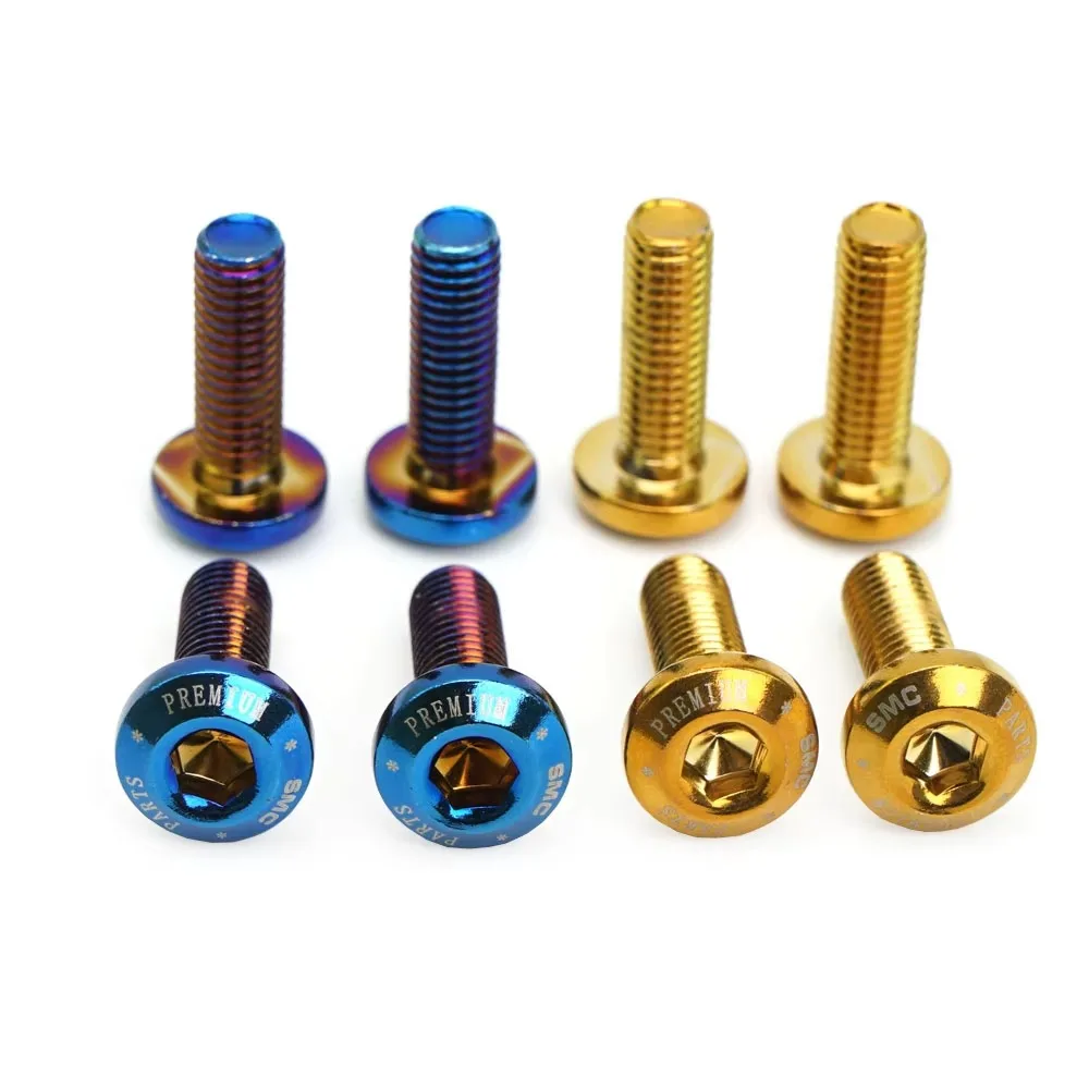 25mm 30mm Bolts Stainless Steel Disc Motorcycle Caliper Disk Rotor Screw M8 Racing Street Bike Scooter Moto Disc Bolts Gold Blue