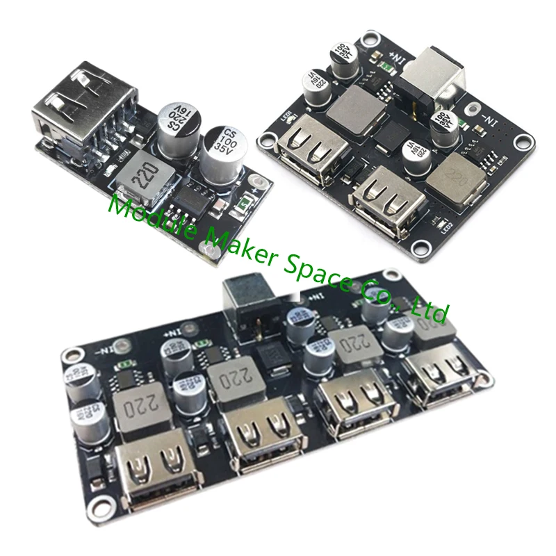 USB QC3.0 QC2.0 DC-DC Buck Converter Charging Step Down Module 6-32V 9V 12V 24V to Fast Quick Charger Circuit Board 3V 5V 12V