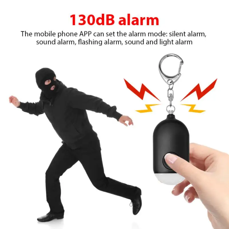Tuya Intelligent Self-defense Alarm Locator Personal Alarm LED Lighting For Women Children Outdoors Safety High Decibel Alarm
