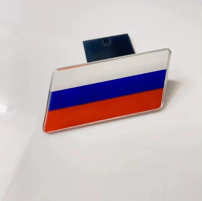 Universele Groot-Brittannië Duits Frankrijk Italië Rusland Amerika Vlag Auto Voorgrill Decals Emblem Badge Sticker