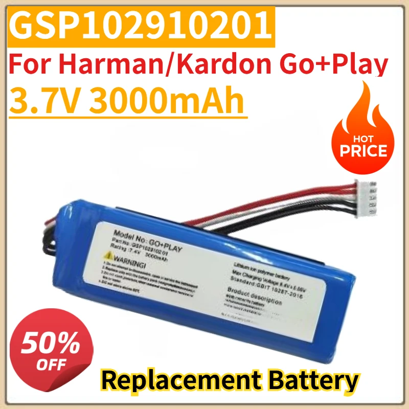 

High Quality New 3.7V 3000mAh Speaker Battery CP-HK06 GSP102910201 For Harman/Kardon Go+Play