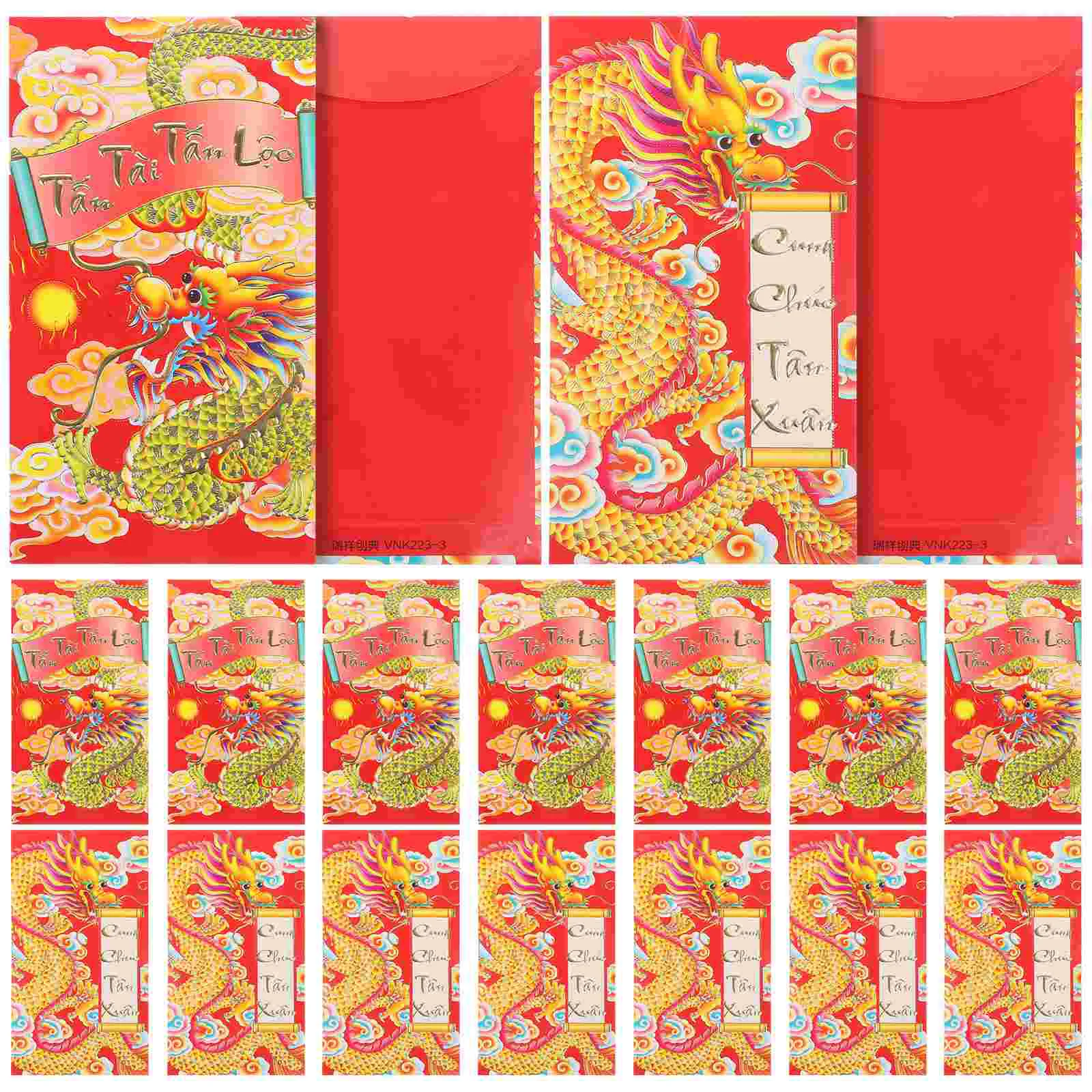 Packet 2024 Spring Festival Red Envelope New Year’s Seal Bag Wallet Prop Paper Gift