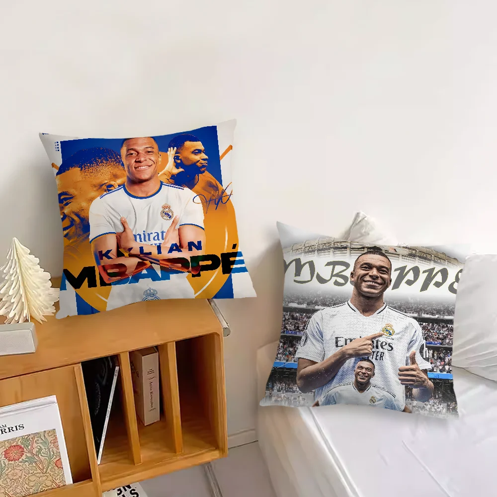 soccer player Cool Pillow Case Comfortable soft Cushion for Sofa Home office K-Kylian M-mbappe Decor and Protective Covers