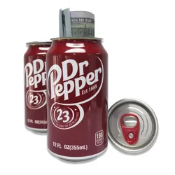 Contenedor secreto de almacenamiento de objetos falsos, compartimiento oculto seguro, Dr Pepper, desvío, puede esconder llaves, dinero, joyería, 1 unidad