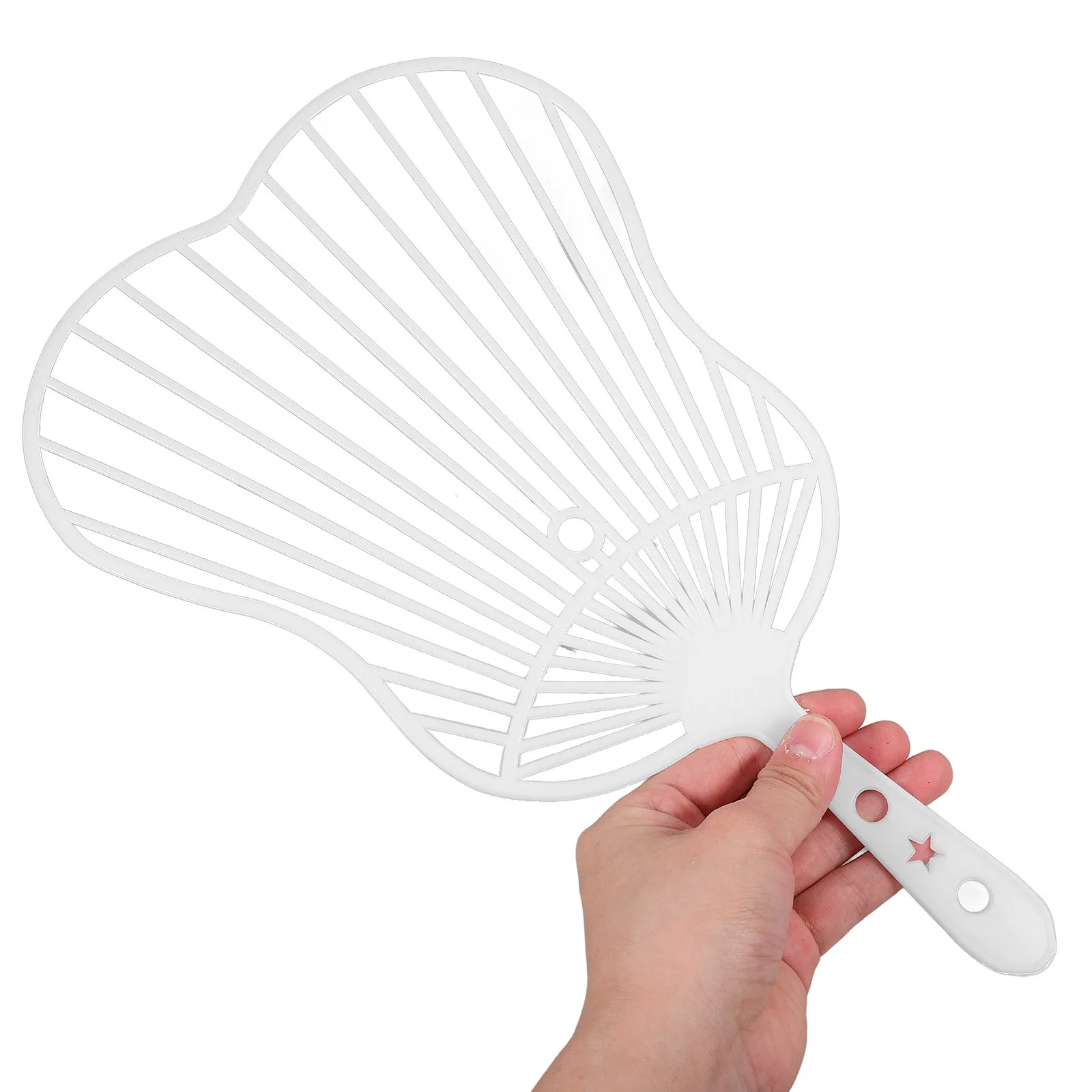 

20Pcs Plastic Hand Fan Frame Sturdy DIY Craft Material for Handmade Fans Summer Wedding Decoration Fan Making Frame
