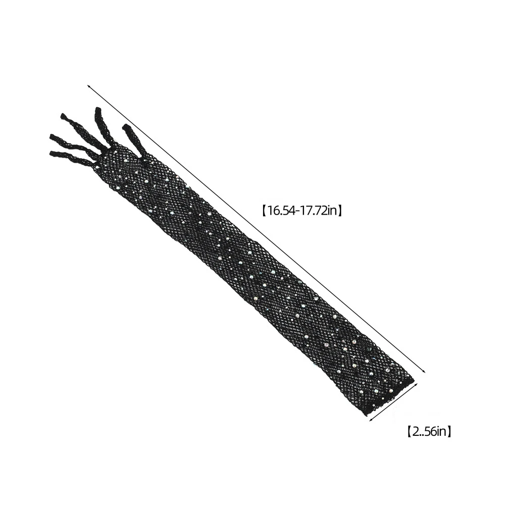 Lady's Fashionable Retro Hot Stamping Mesh Long Gloves - Sexy Fishing Net Design, High Elastic Fabric, Stretchy Comfortable Fit