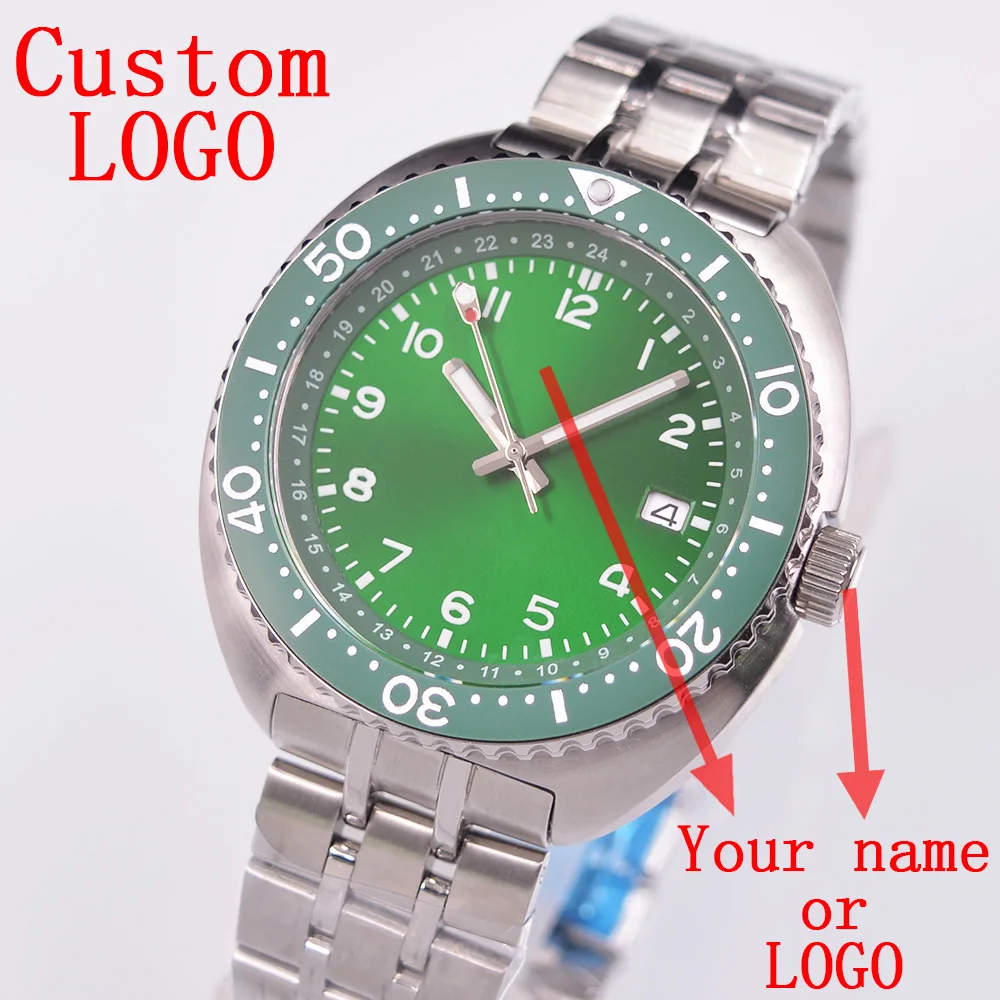 

BLIGER Automatic Movement Men Mechanical Watches 43mm Sterile Dial Luminous Sapphire Watches Japan NH35A Movement Watch For Men