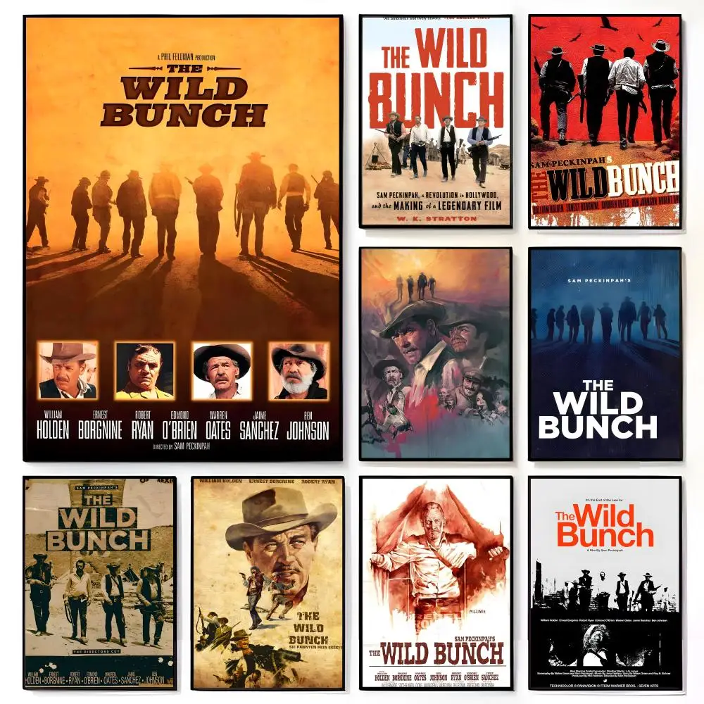 Western Film The Wild Bunch Poster American Film Mural Home Childrens Room Wall Decor Print