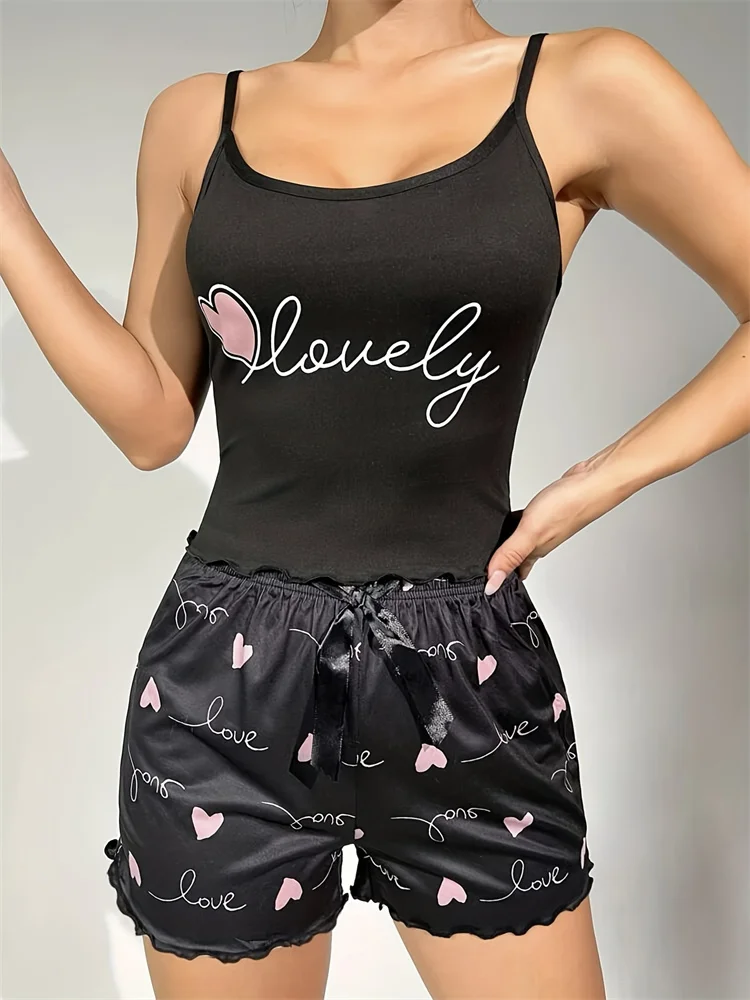 High Quality Milk Silk Halter Shorts Pajamas Set Fashion Skin Friendly Two-Piece Home Wear Women\'S Casual Pajamas Set