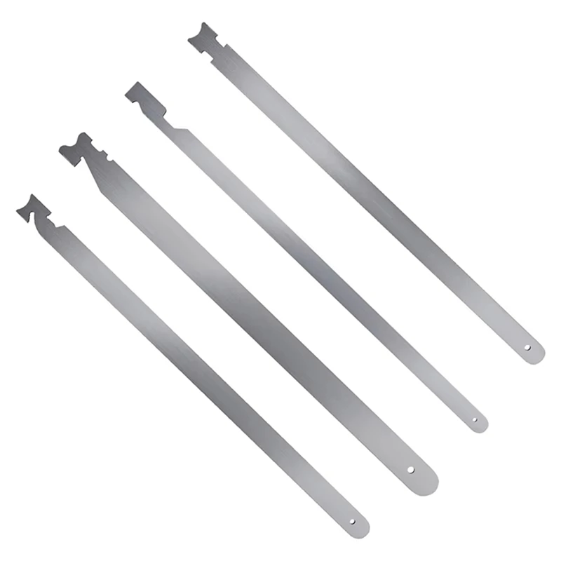 4Pcs Universal Auto Repair Stainless Steel Steel Ruler Firefighter Tools Multi-Function Professional Car Emergency Parts