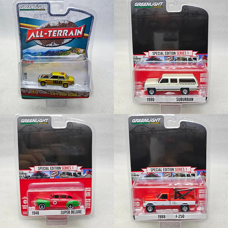 

Четырехдверный седан Greenlight 1:64 510 F-250 и подключаемый крючок, супер роскошная модель литья под давлением из сплава, коллекционные украшения