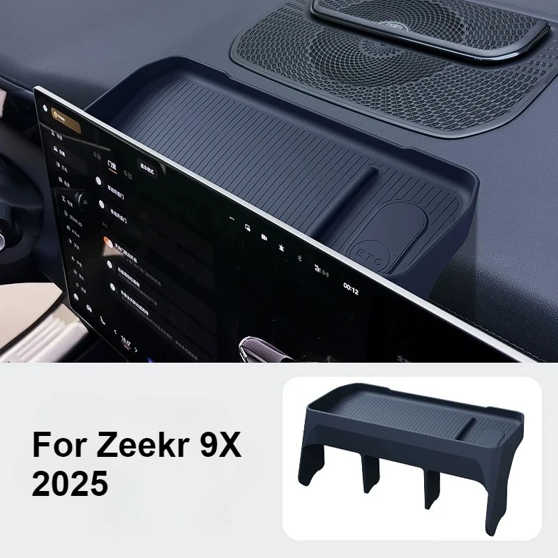 

For Zeekr 9X 2025 Center Console Screen Rear Storage Box Navigation Divider Silicone Pad Interior Protection Modification Part
