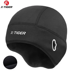 X-TIGER Fleece Cycling Caps Waterproof Bike Hats Winter Thermal Bicycle Cap Snow Road Bicycle Hats Sports Warm Cycling Headwear