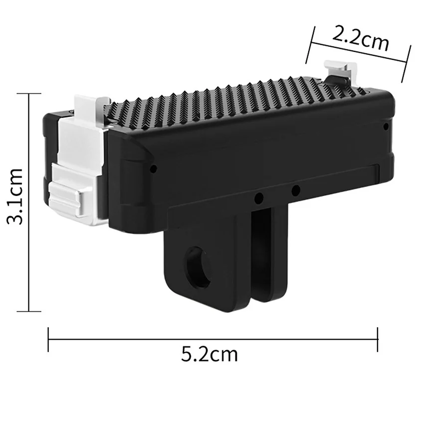 

Магнитное крепление из алюминиевого сплава с универсальным адаптерным отверстием с 2 захватами, аксессуары для спортивной камеры для Insta360 GO Ultra/Nano