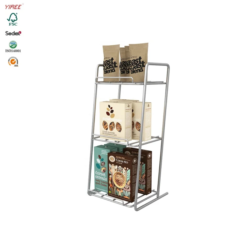 Custom. iron factory retail grocery store metal layer frame wire sweet shop snack food display rack